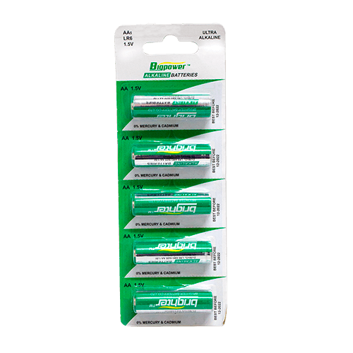 Bateria blister pila alcalina aa 1x5